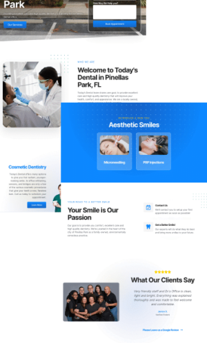 dental web design